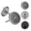 2Pièces Thermomètres Bimétal Cuisine Four 7