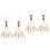 4Pièces Bracelet Egyptien Ongles Longs Pour Performances 4