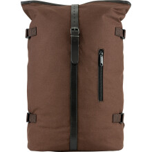 JACK PYKE Heavy Cotton Canvas Fold Top Rucksack Brown