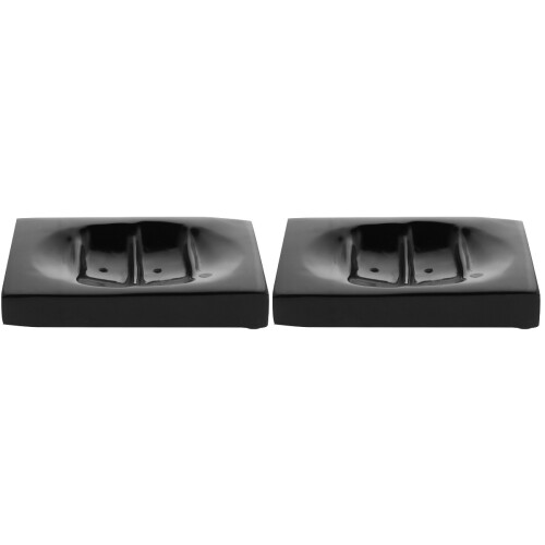 2Pièces Porte- Résine Noir Multifonction Salle De Bain