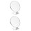 2Pièces Portable Argent Simple Usage 5