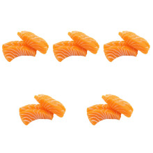 10Pièces Tranches Saumon Décor Décoratif Orange Cuisine Photo