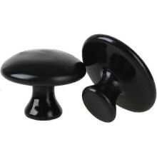 2 Pcs Mushroom Shaped Massage Stones Warmer Natural Lava Basalt Hot Rock Guasha Tools for Face Body