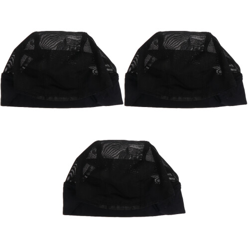 3Pièces Bonnets Mesh Perruque Pour Usage Domestique 2