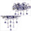 2Pièces Barrette Violet Cristal Grip Anti-Glisse 4