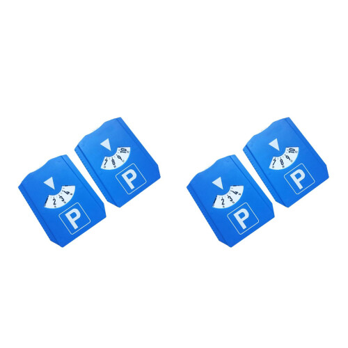 4Pièces Outils Timer Parking Bleu Plastique Résistant Dégivrage 1
