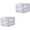 2Pièces Armoire De Rangement Tiroirs Pour Bureau 3