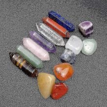 7 Chakra Healing Crystal Stone Set Reiki Meditation Stone Yoga Amulet