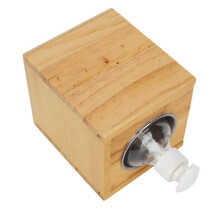 (Wood eu plug) Portable Massage Oil Heater Adjustable Automatic Temperature Control Cream Warmer Heater For Beauty Salon 110‑250v Eu/us Plug