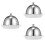 3Pièces Assiettes Multi-Usages En Céramique Argent Pour Table 6