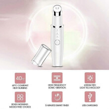 Beauty Eye Massage Device, 3 in 1 Anti Aging Eye Massager Heating 40 with High Frequency Vibration and Red LED Light for Remove Wrinkles Dark Circles