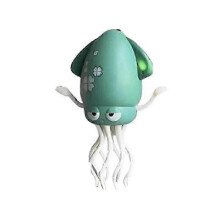(Green) Electric Automatic Obstacle Avoidance Octopus, Interactive Auto-Dance Octopus Crawling Octopus Toy with LED Lights & Music