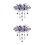 2Pièces Barrette Violet Cristal Grip Anti-Glisse 7