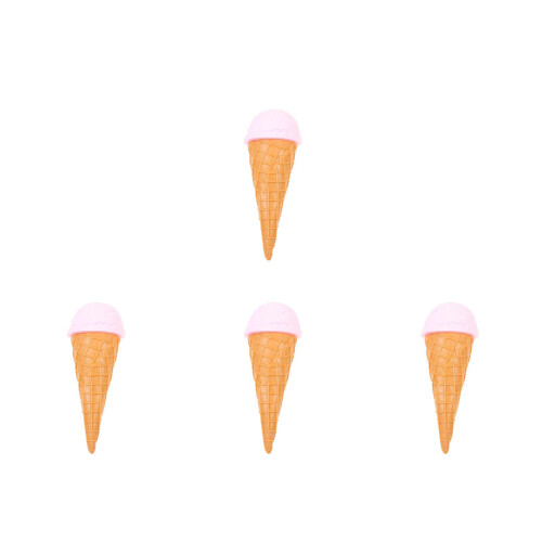 4Pièces Accessoire Glace Rose Simulée Décoration Durable Et Décor 1