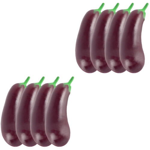 8Pièces Mini Aubergines Décoratives Violet Pour Jouets Enfants 1