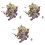 3Pièces Confettis Numéros Dorés Colorés Pour Décoration De 2