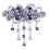 2Pièces Barrette Violet Cristal Grip Anti-Glisse 10