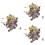 3Pièces Confettis Numéros Dorés Colorés Pour Décoration De 5