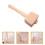 2Pièces Maillet Bois Lisse Khaki Pour Sculpture DIY 8