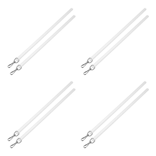 8Pièces Bâtons D'ouverture Rideaux PVC Clairs Pour Usage Polyvalent 2