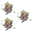 3Pièces Confettis Numéros Dorés Colorés Pour Décoration De 6
