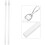 8Pièces Bâtons D'ouverture Rideaux PVC Clairs Pour Usage Polyvalent 8