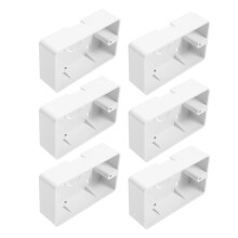 6 Stuks Kunststof Kabeldoos Muurbevestiging Voor Huisinstallatie