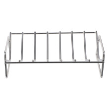 Zilveren Barbecue Rib Rack Voordelig Voor Camping En Grillen