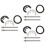 3Ensembles Kit De Montage Robinet Antifuite Pour Distributeur 5