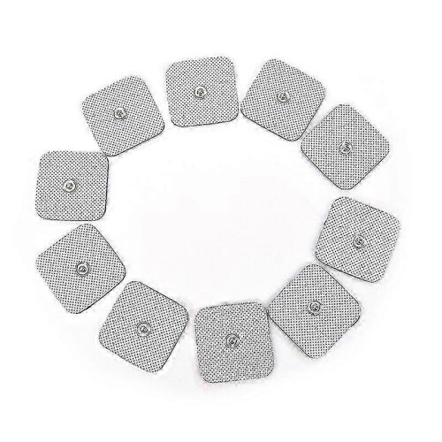 10pcs Silicone Gel Tens Units Electrode Replacement Pads compatible with Massagers Practical