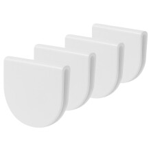 Curtain Holders Gordijn Gespen Wit ABS 4 Stuks
