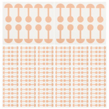 500St Ademend Verzorgingsstickers Goud Elastisch Neusshaper Patch