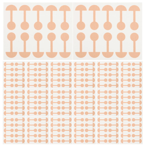 500St Ademend Verzorgingsstickers Goud Elastisch Neusshaper Patch