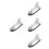 4Pièces Antenne Extérieure Plastique Argentée Style Avion 2