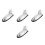 4Pièces Antenne Extérieure Plastique Argentée Style Avion 5