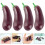 8Pièces Mini Aubergines Décoratives Violet Pour Jouets Enfants 8