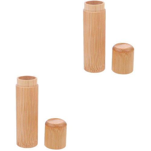 2Pièces Étui Rangement Cigarettes Bois Mode Portable 2