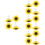 16Pièces Décor Clip Ventilation Diffuseur Tournesol 5