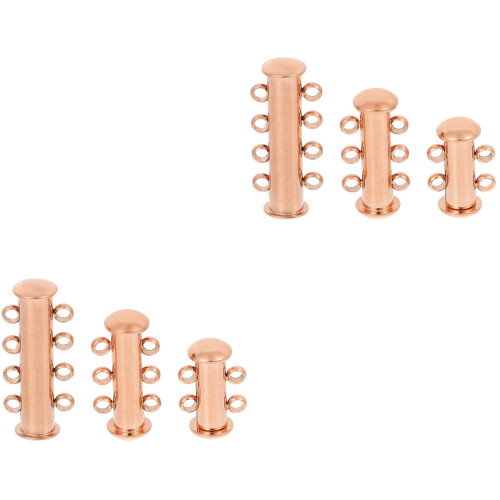 6Pièces Fermoirs Rose Pour Collier Bracelet DIY Durable 1