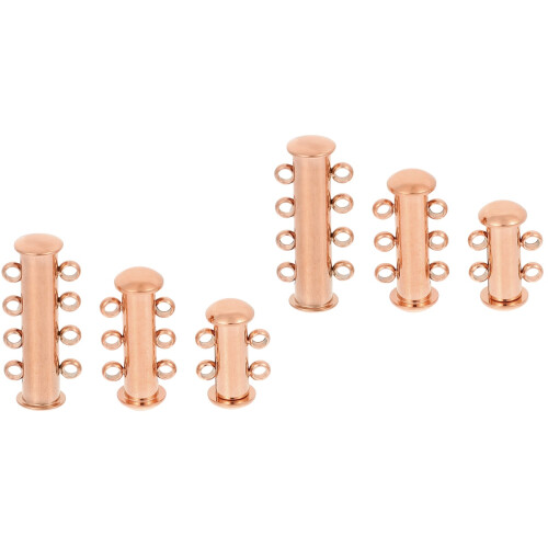 6Pièces Fermoirs Rose Pour Collier Bracelet DIY Durable 2