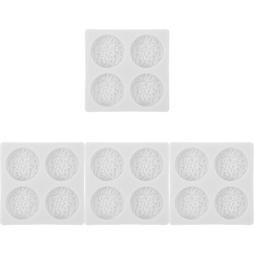 4Pièces Moules Silicone Flexibles Pour Bonbons Gâteaux Cookies 1