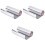 3Rouleaux Aluminium Argenté Jetable Outil Salon 3