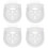 4Pièces Étagère Murale Caméra Support Plastique Stable 4