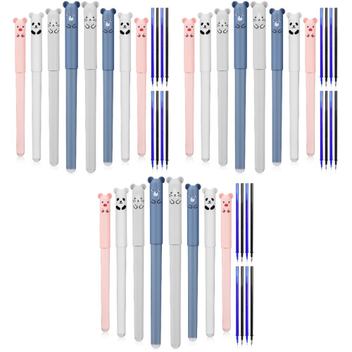 24Pièces Stylos Effaçables Créatifs Multicolores Pour Devoirs Et École 1