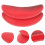 10Ensembles Décor Bouche Rigolote Rouge En Caoutchouc Pour 8