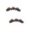 2Pièces Support Stylo Encre Bois Solide Café Pour 7