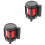 2Pièces Ruban Barricade Rétractable Noir Pour Zone De Danger 2