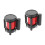 2Pièces Ruban Barricade Rétractable Noir Pour Zone De Danger 3