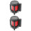 2Pièces Ruban Barricade Rétractable Noir Pour Zone De Danger 4