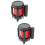 2Pièces Ruban Barricade Rétractable Noir Pour Zone De Danger 6